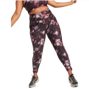 NWT Old Navy High-Waisted PowerSoft 7/8-Length Joggers in Tie Dye 4X